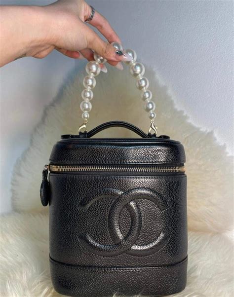 chanel vintage cosmetic bag|vintage chanel evening bag.